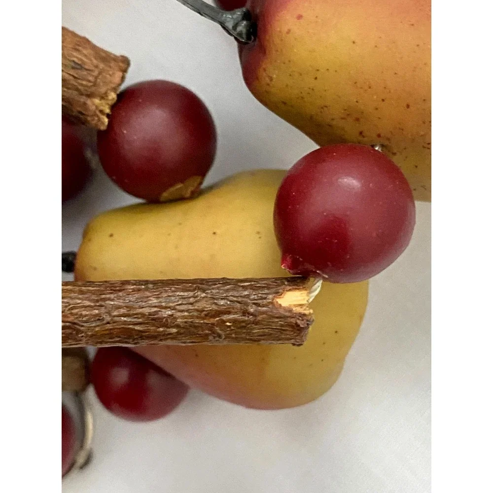 Vtg Pear Fruit Berry Twig ~ Fall Christmas Decorative Garland 108